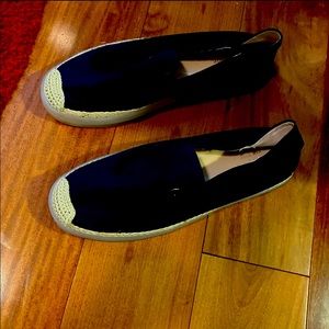 Kate spade Lisa canvas navy espadrilles